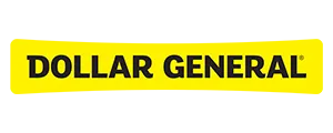 Dollar General logo on a yellow background